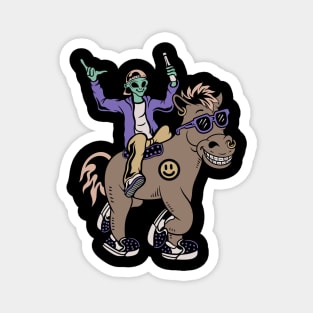 Horse and alien Magnet
