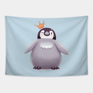 Emperor Penguin Chick 2 (Plain) Tapestry