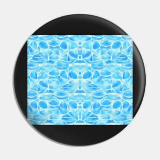 Aquamarine Aesthetic Abstract Watercolor Series Pattern 6 Pin