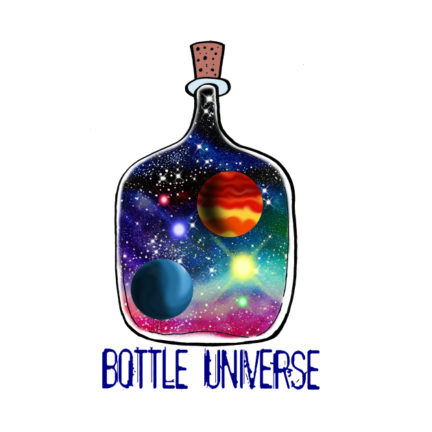 Bottle Universe Space Kids TShirt TeePublic