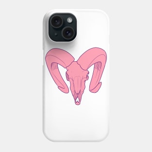 Pink Ram Skull Phone Case