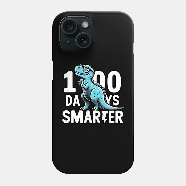 100 Days Smarter - Dinosaur Phone Case by ANSAN