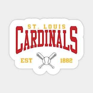 Retro St. Louis Baseball Magnet