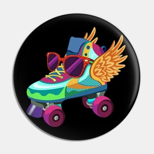 Roller Skate Wings Pin