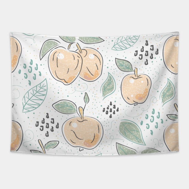 Apples Tapestry by Kristina Stellar Scandinavian Land