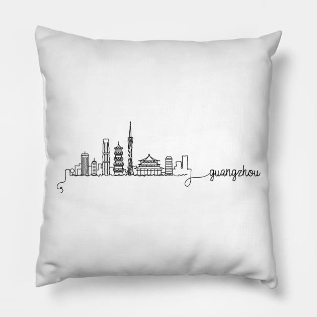 Guangzhou City Signature Pillow by kursatunsal