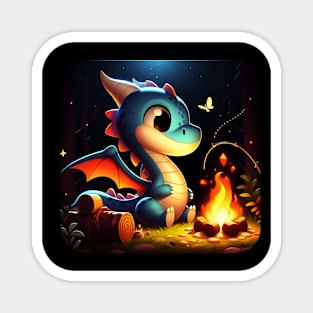 Rufie the Dragon - Outdoor Camping #36 Magnet