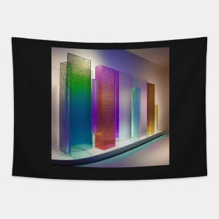 Glass Panels Display Tapestry