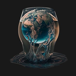 Earth in a glass of water T-Shirt