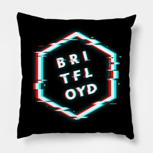 BRIT FLOYD POLYGON GLITCH Pillow