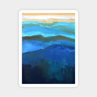 Abstract Mountain Range by Robert Phelps Magnet