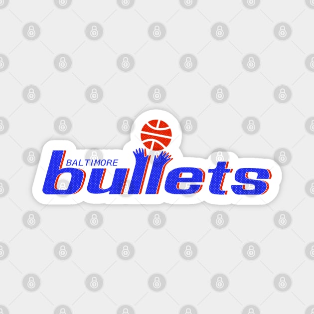 DEFUNCT - Baltimore Bullets Basketball Magnet by LocalZonly