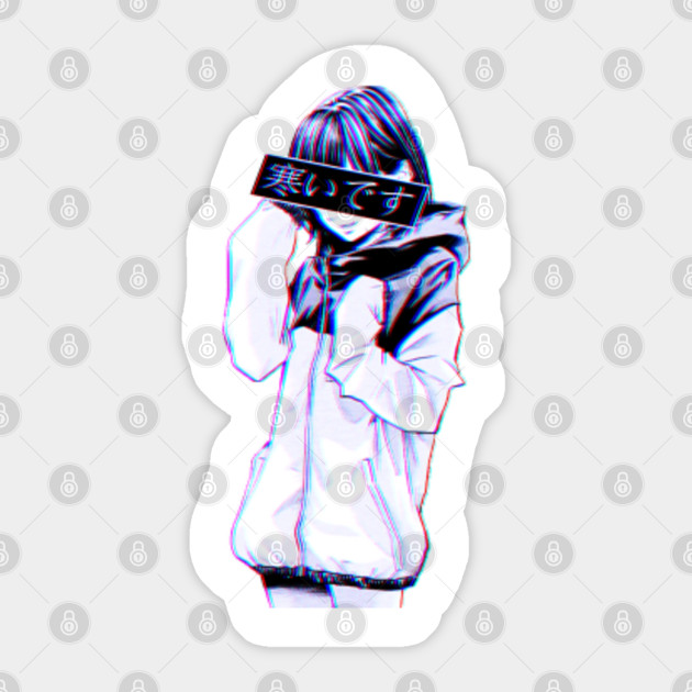Cold Sad Japanese Anime Aesthetic Aesthetic Sticker