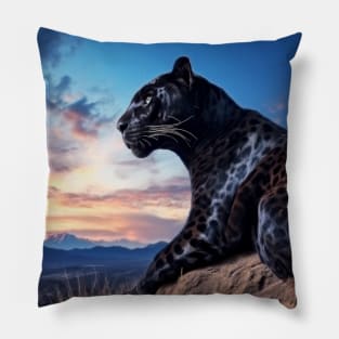 Panther Animal Nature Majestic Wild Pillow