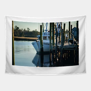 Waiting Boat Tapestry
