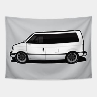 Chevy Shorty Astro Van BW Tapestry