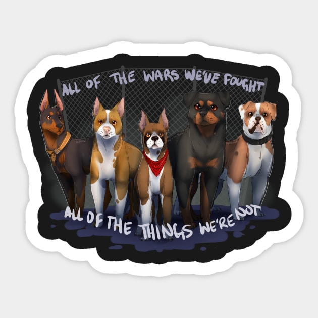 Rescue Dogs Tribute - Dogs - Sticker | TeePublic