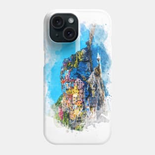 Cinque Terre Italy Liguria Italian Riviera coastline Phone Case