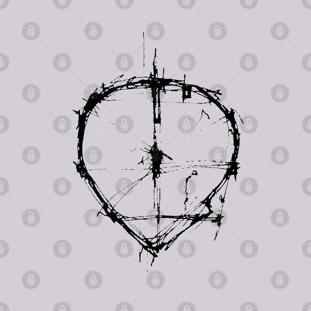 Transparent graphic heart by Mzerart