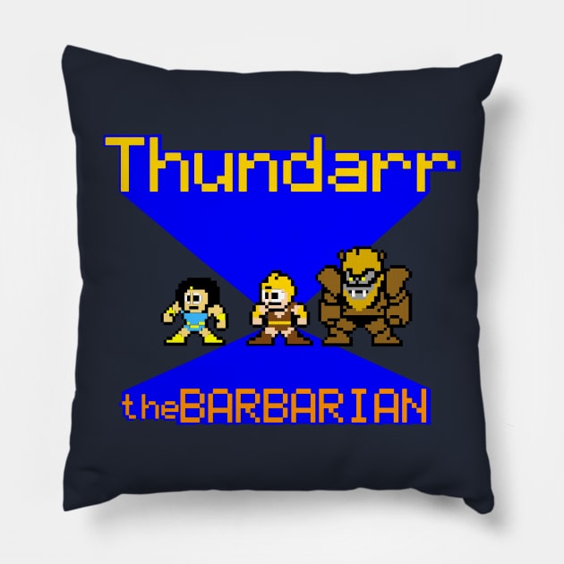 Thundarr the Barbarian 8Bit Pillow by chriswig
