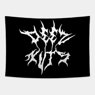 DEEZ NUTS Heavy Metal Band Parody (White) Tapestry