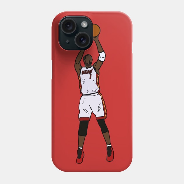 Chris Bosh Jumpshot - Miami Heat Phone Case by xavierjfong