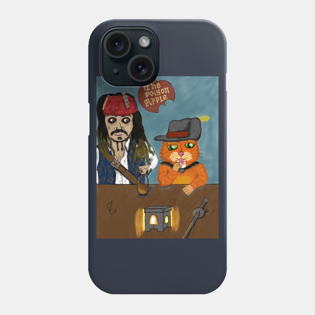 Pirate + Puss in Boots Phone Case by RedLobertin