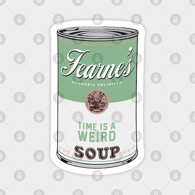 weird soup - green version Magnet by dinah-lance