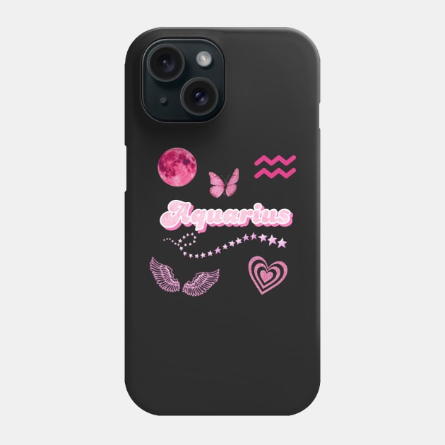 Pink Aquarius Pack Phone Case by hgrasel