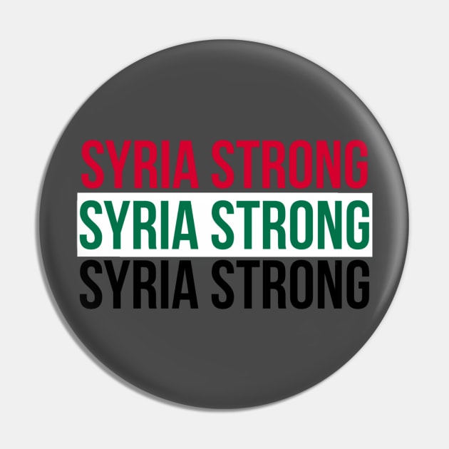 Syria Strong Pin by SenecaReads