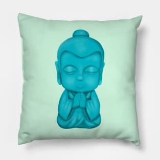 Blue Buddha statue Pillow