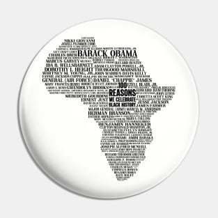 100 Reasons we celebrate black history, Africa, Black History, typography Pin