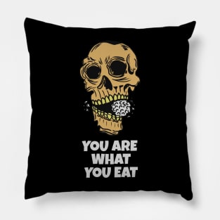 Funny golf, You are what you eat Pillow