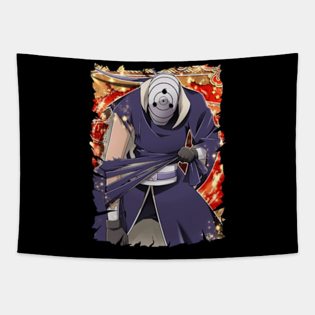 TOBI OBITO MERCH VTG Tapestry by Melesz.Ink Tattoo