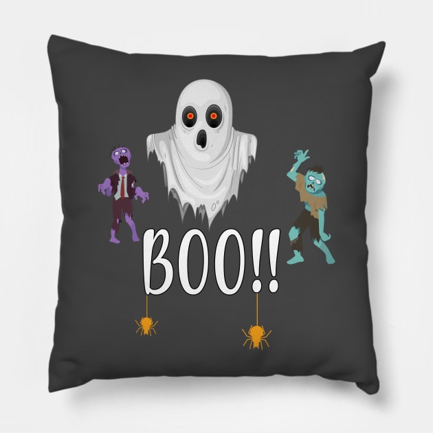 Halloween Boo!! Pillow by Lord Sama 89