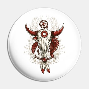 Buffalo Totem Pin