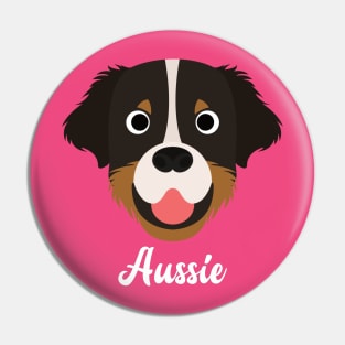 Aussie - Australian Shepherd Dog Pin