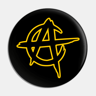 Anacho capitalism symbol Pin