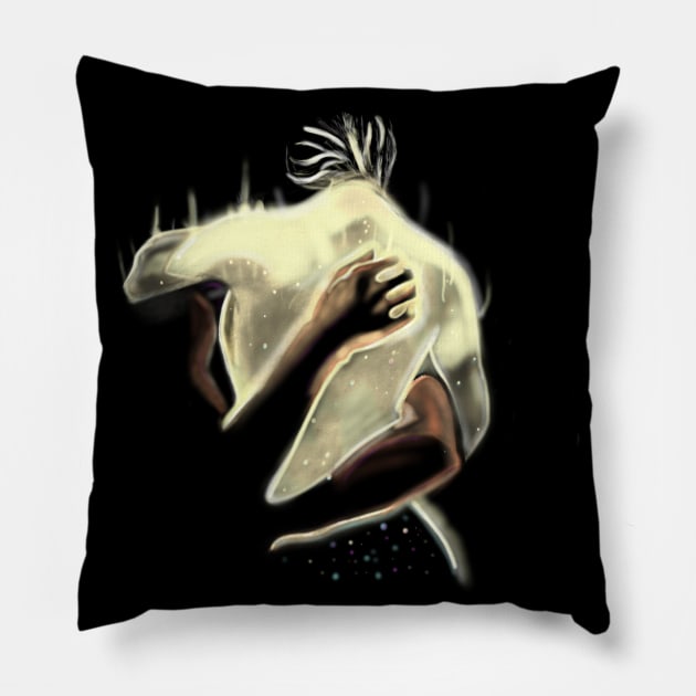 Star crossed Lovers Pillow by theroseandraven