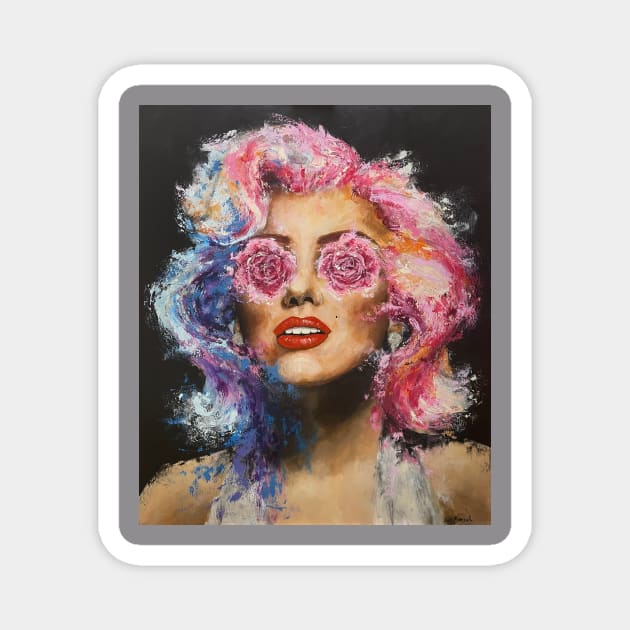 Marylin Monroe Magnet by Miri Baruch