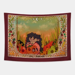 Pumpkin Friends Tapestry