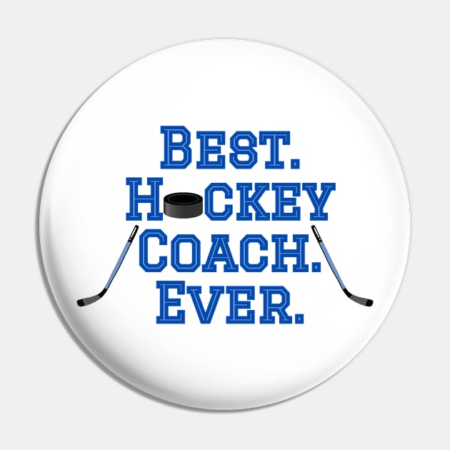 Best Hockey Coach Pin by College Mascot Designs