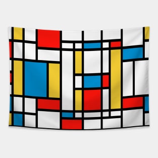 Tribute to Mondrian No2 Tapestry