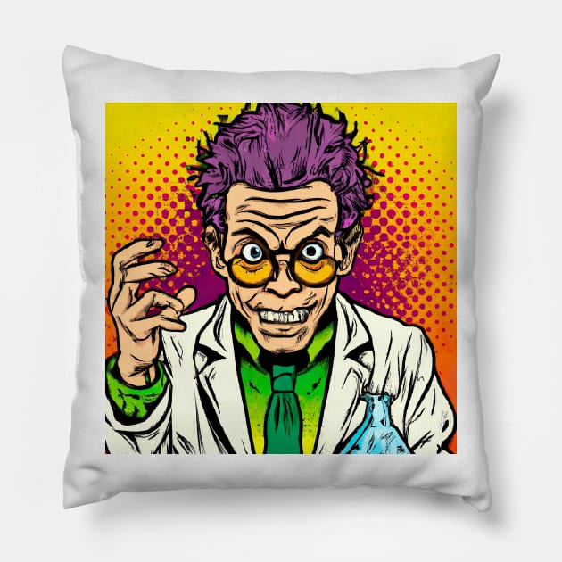 Mad scientist Pillow by KFX Productions