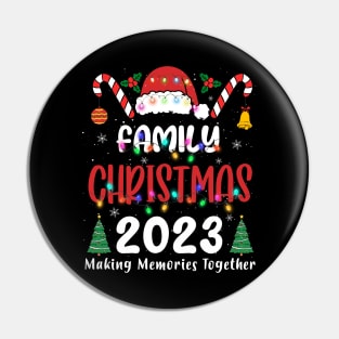 Family Christmas 2023 Matching Squad Santa Elf Funny Xmas T-Shirt Pin