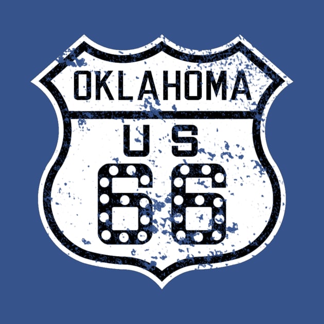 Oklahoma 66 Cats Eye - Distressed by rhysfunk