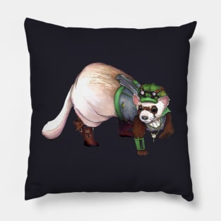 Ferret in the Machine Pillow