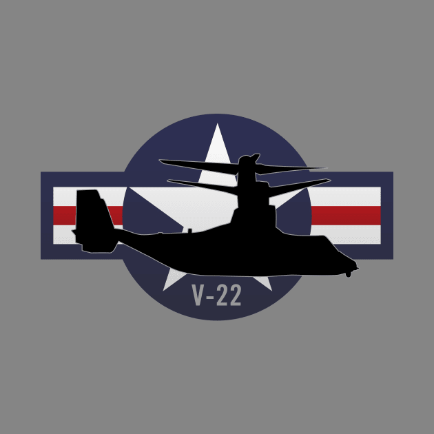 V-22 Osprey Military Airplane by hobrath