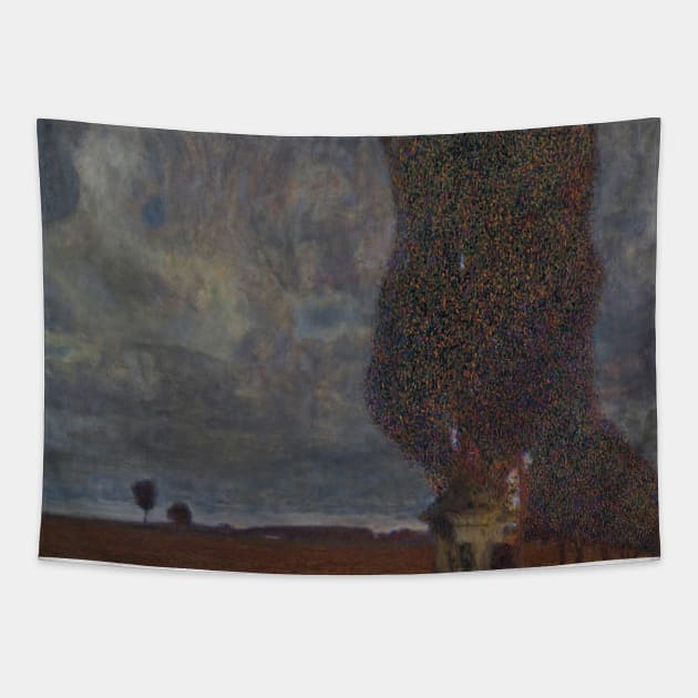 Approaching Thunderstorm by Gustav Klimt Tapestry by Classic Art Stall