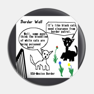 Border Wall Illustration on White Background Pin